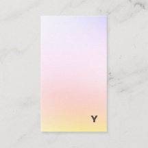 抽象的でミニマルな勾配の縦の名刺