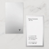抽象的でミニマルな勾配の縦の名刺 名刺 (正面/裏面)