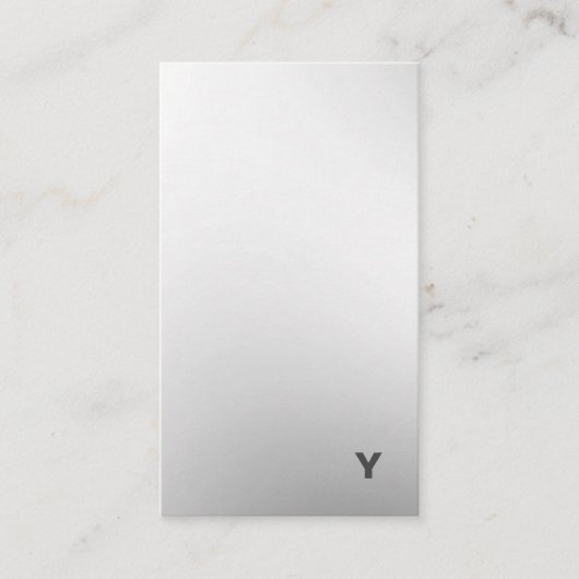 抽象的でミニマルな勾配の縦の名刺 名刺 (正面)