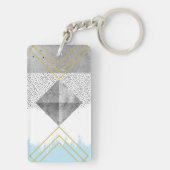 抽象的でモダンなデザイン キーホルダー (裏面)