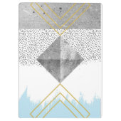 抽象的でモダンなデザイン クリップボード (裏面)