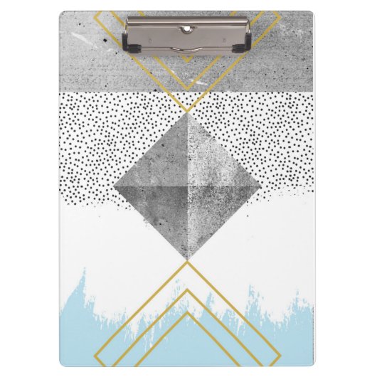 抽象的でモダンなデザイン クリップボード (正面)