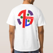 抽象的で写実的なティー Tシャツ (裏面)