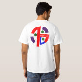 抽象的で写実的なティー Tシャツ (裏面フル)