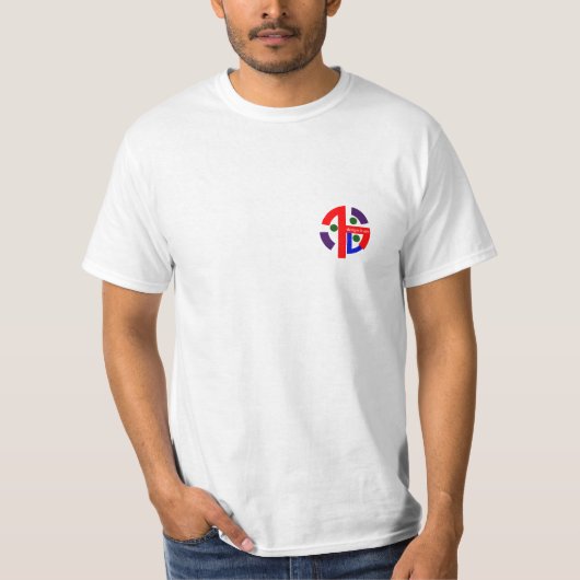 抽象的で写実的なティー Tシャツ (正面)
