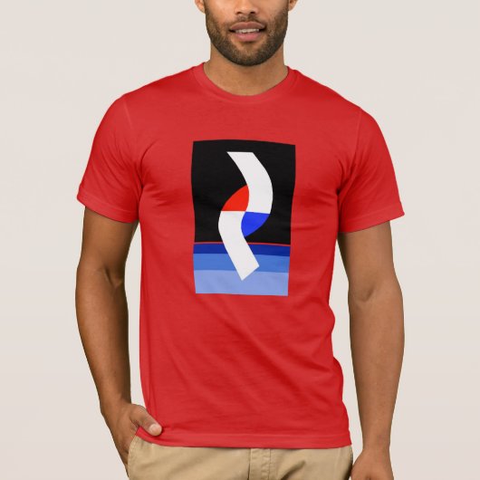抽象的で写実的なティー Tシャツ (正面)
