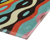 抽象的で多彩なパターン カッティングボード (角)