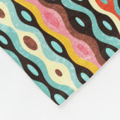 抽象的で多彩なパターン フリースブランケット (角)