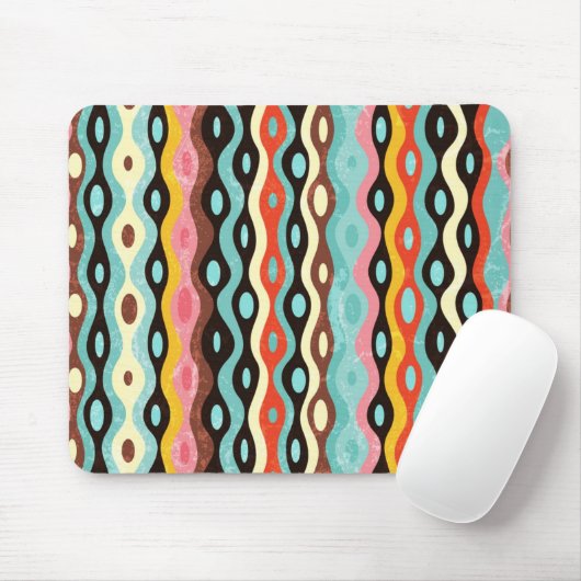 抽象的で多彩なパターン マウスパッド (マウス)