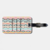 抽象的で多彩なパターン ラゲッジタグ (裏面横)