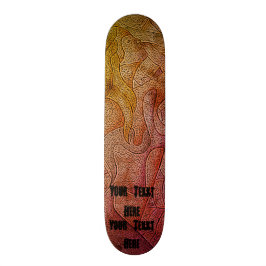 抽象的で多彩な提起の女性通りの芸術のスタイル スケートボード