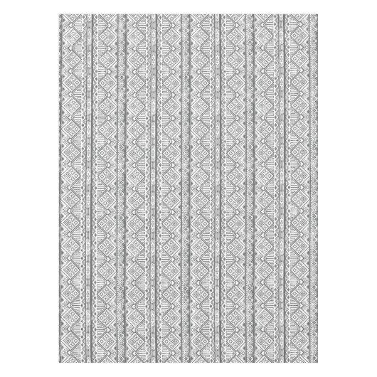 抽象的で幾何学的でアステカなパターン2 テーブルクロス (正面)