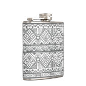 抽象的で幾何学的でアステカなパターン2 フラスク (右)