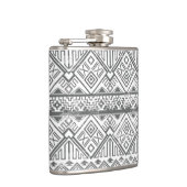 抽象的で幾何学的でアステカなパターン2 フラスク (右)