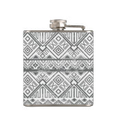 抽象的で幾何学的でアステカなパターン2 フラスク (裏面)