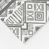 抽象的で幾何学的でアステカなパターン2 フリースブランケット (角)