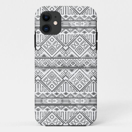 抽象的で幾何学的でアステカなパターン2 Case-Mate iPhoneケース (裏面)