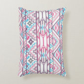 抽象的で幾何学的でアステカなパターン3 アクセントクッション (正面(垂直))