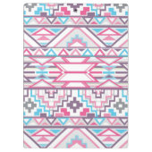 抽象的で幾何学的でアステカなパターン3 クリップボード (裏面)