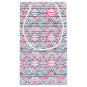 抽象的で幾何学的でアステカなパターン3 スモールペーパーバッグ (裏面)