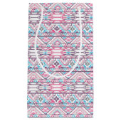 抽象的で幾何学的でアステカなパターン3 スモールペーパーバッグ (正面)