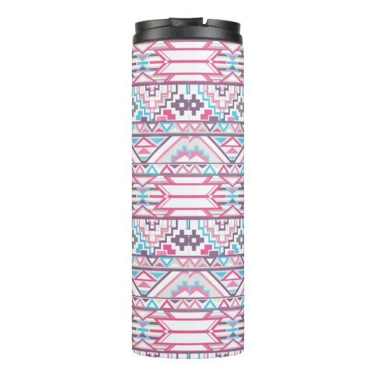 抽象的で幾何学的でアステカなパターン3 タンブラー (裏面)