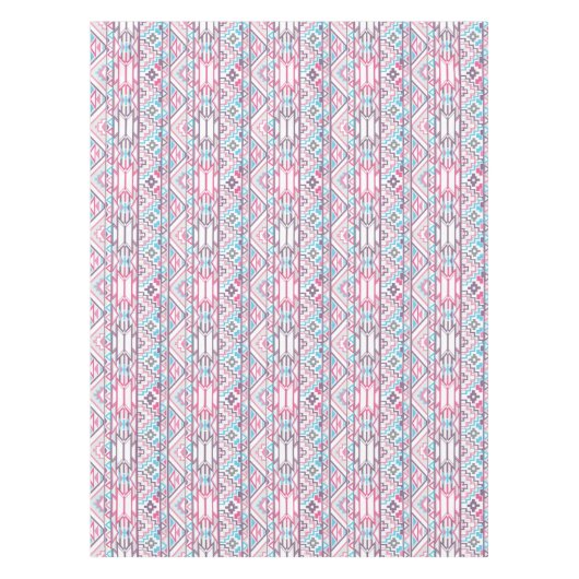 抽象的で幾何学的でアステカなパターン3 テーブルクロス (正面)