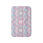 抽象的で幾何学的でアステカなパターン3 バスマット (正面縦)