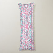 抽象的で幾何学的でアステカなパターン3 ボディピロー (裏面 (縦))