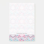 抽象的で幾何学的でアステカなパターン3 ポストイット (正面)