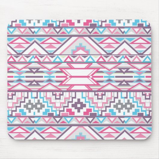 抽象的で幾何学的でアステカなパターン3 マウスパッド (正面)