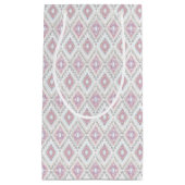 抽象的で幾何学的でアステカなパターン スモールペーパーバッグ (正面)