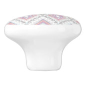 抽象的で幾何学的でアステカなパターン セラミックノブ (側面)