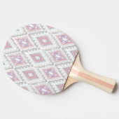 抽象的で幾何学的でアステカなパターン 卓球ラケット (横)