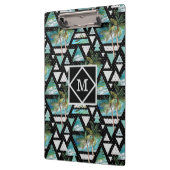 抽象的で幾何学的なやし及び波パターン クリップボード (左)