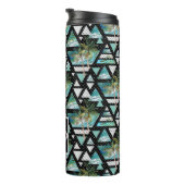 抽象的で幾何学的なやし及び波パターン タンブラー (回転右)