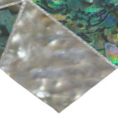 抽象的で幾何学的なアワビおよび真珠母 ショートテーブルランナー (コーナー)