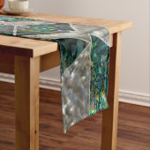 抽象的で幾何学的なアワビおよび真珠母 ショートテーブルランナー (インサイチュ)