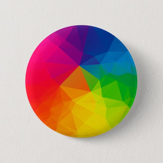 抽象的で幾何学的なパターン1 缶バッジ (正面)