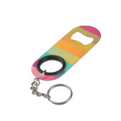 抽象的で幾何学的なパターン キーホルダー栓抜き (裏面アングル)