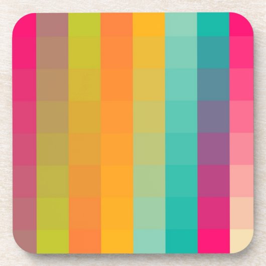 抽象的で幾何学的なパターン コースター (正面)