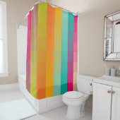 抽象的で幾何学的なパターン シャワーカーテン (インサイチュ)