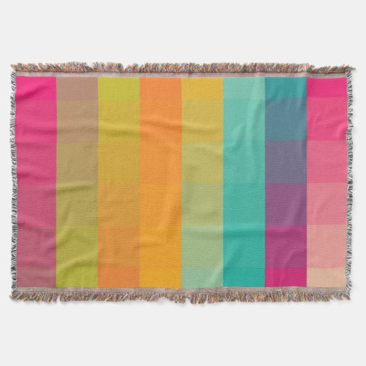 抽象的で幾何学的なパターン スローブランケット (正面)