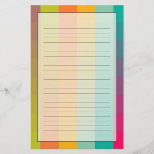 抽象的で幾何学的なパターン 便箋 (正面)