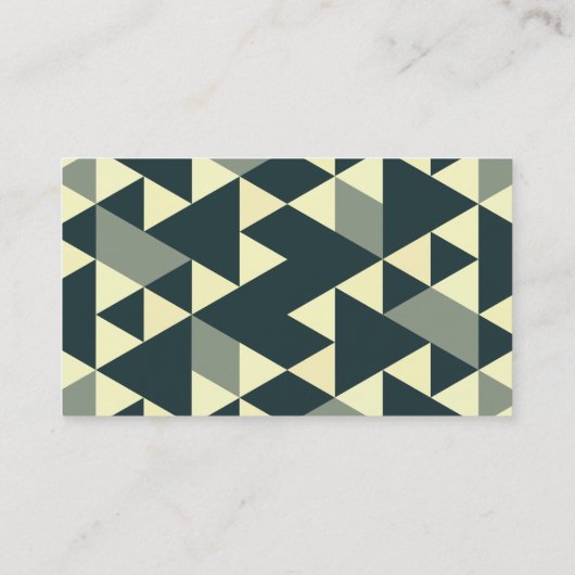 抽象的で幾何学的なパターン 名刺 (裏面)