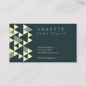 抽象的で幾何学的なパターン 名刺 (正面)