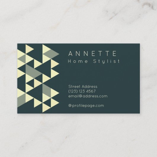 抽象的で幾何学的なパターン 名刺 (正面)