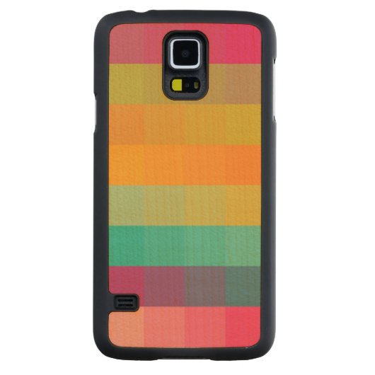 抽象的で幾何学的なパターン CarvedメープルGalaxy S5スリムケース (裏面)