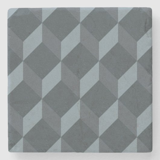 抽象的で幾何学的な背景パターン ストーンコースター (正面)