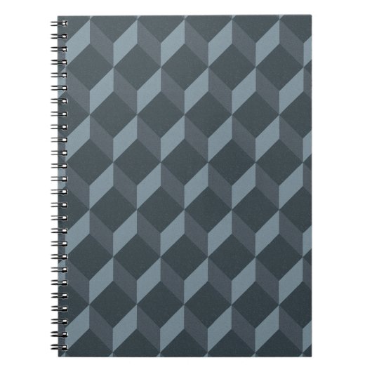 抽象的で幾何学的な背景パターン ノートブック (正面)